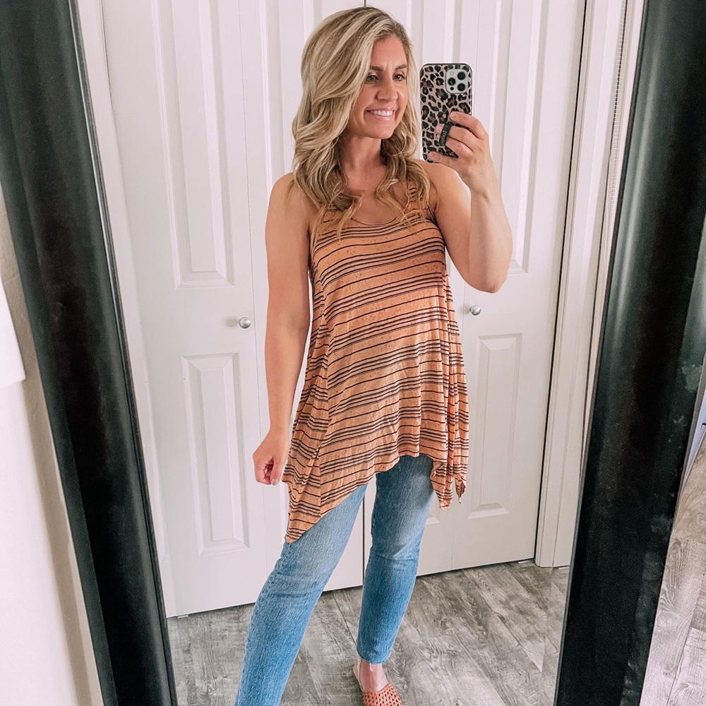 Olive + Oak Striped Tank Tunic